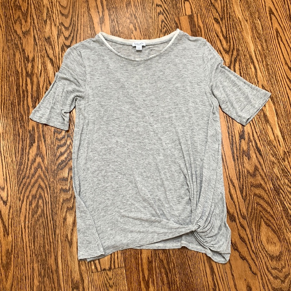 Splendid Grey Twist Knot Bottom Top - so soft!